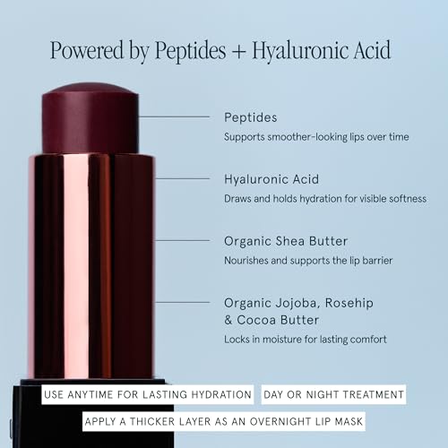 SOSHE Peptide Glow Hydrating Lip Treatment Pearl - Clear | Intense Moisture & Firming