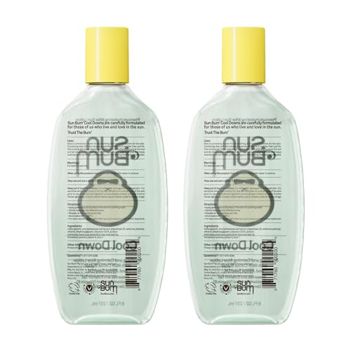 Sun Bum Aloe Vera Gel After Sun Care 8 Fl Oz Pack of 2 - Soothes Sunburn & Hydrates Skin