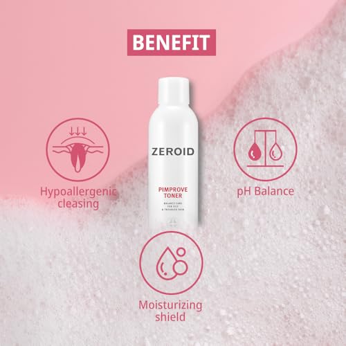 ZEROID Pimprove Foaming Facial Cleanser for Oily & Sensitive Skin 6.8 fl oz