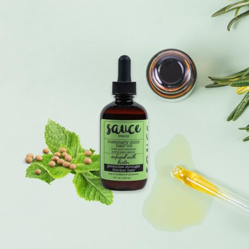Guacamole Hair Mask & Rosemary Mint Hair Oil Set for Hair Growth & Deep Conditioning