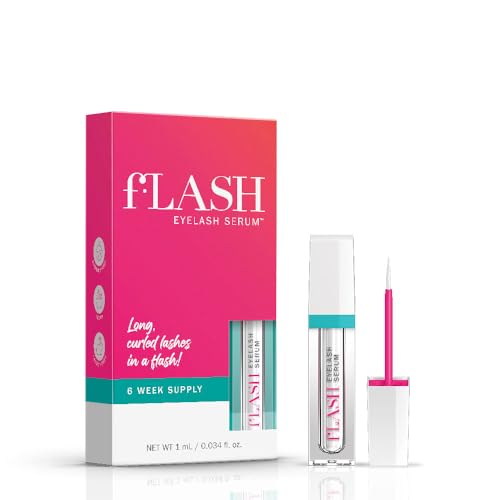 Mini Eyelash Serum for Long & Natural Lashes - 0.03 Fl Oz, Travel Size, 6 Week Supply, Safe for Sensitive Eyes & Contact Wearers