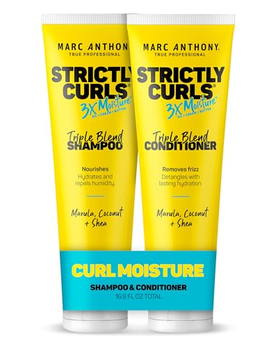 Marc Anthony Strictly Curls 3X Moisture Shampoo & Conditioner Set - 8.4 Fl Oz, Pack of 2