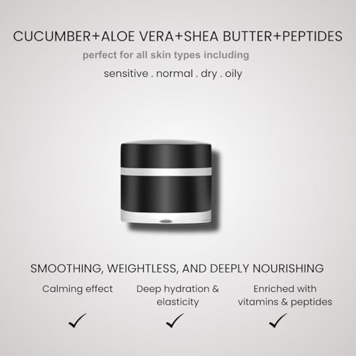Active Eye Cream, Daily Hydrating & Firming Eye Treatment with Cucumber, Shea Butter, Peptides & Botanical Oils, Reduces Puffiness & Fine Lines, For All Skin Types, 15ml