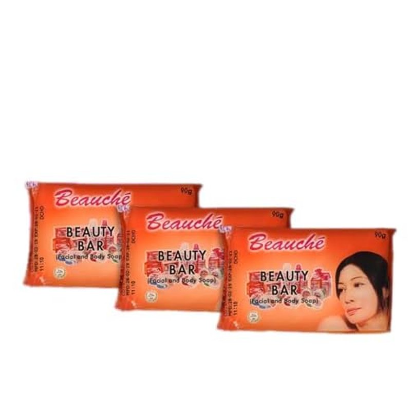 Beauche Beauty Bar 90g (Pack of 3), Orange
