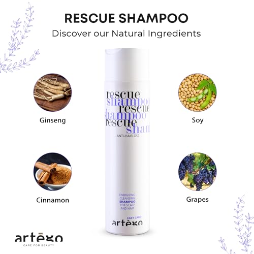 Artègo Easy Care T Rescue Shampoo 8.5 Fl Oz – Hair Loss Prevention & Strengthening Formula