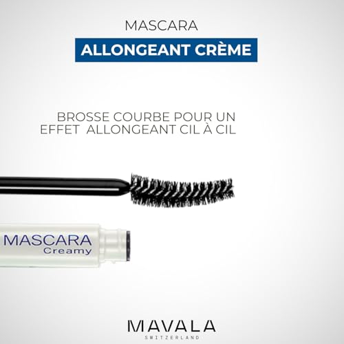 Mascara Creamy Brown 0.32oz - Nourishing, Smudge-Proof, Glossy Lashes