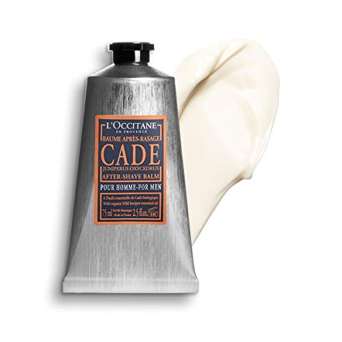 L'Occitane Cade After-Shave Balm for Men, Soothes Razor Burn & Redness, 2.5 Fl Oz