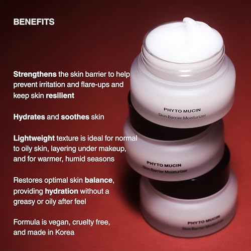 Korean Ceramide Gel Moisturizer for Oily & Sensitive Skin - Vegan, Fragrance-Free, 50ml