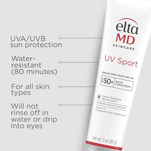 EltaMD Mineral Sunscreen Face & Body SPF 9% Zinc Oxide, Water-Resistant