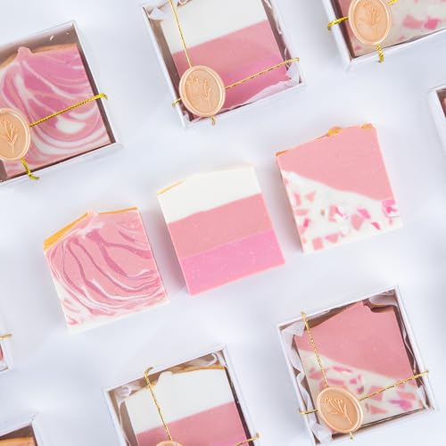 Natural Handcrafted Artisan Soap Bars with Organic Oils & Shea Butter, Deeply Moisturizing for Dry & Sensitive Skin on Full Body, Hands & Face