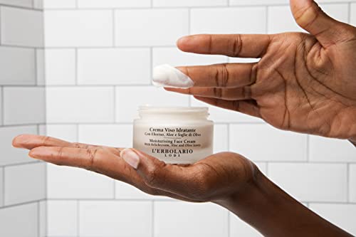 Moisturizing Face Cream with Aloe & Olive - Hydrating Daily Facial Moisturizer 1.6 oz - Suitable for All Skin Types - Variation: Aloe, Olive