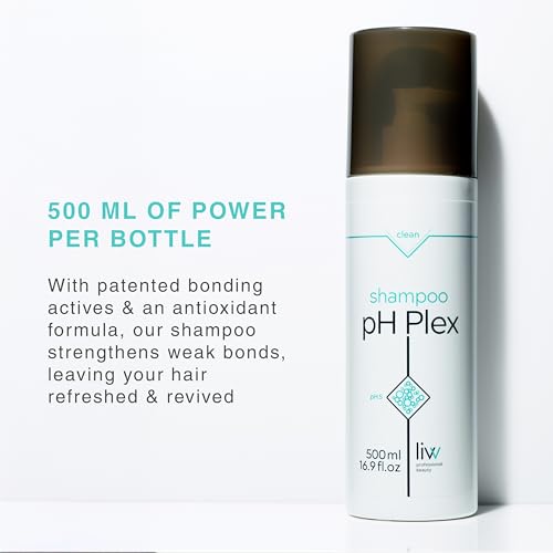 LIW pH Plex Clean Shampoo 16.9 fl oz - Bond Building Hair Repair, Vegan & Cruelty-Free