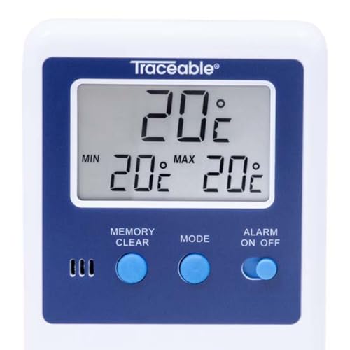 Traceable Digital Thermometer with Calibration and 5 mL Probe Bottle