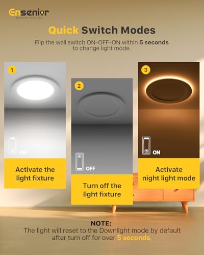 White 4 Inch LED Recessed Ceiling Lights with Night Light 12 Pack Dimmable 2700K-5000K