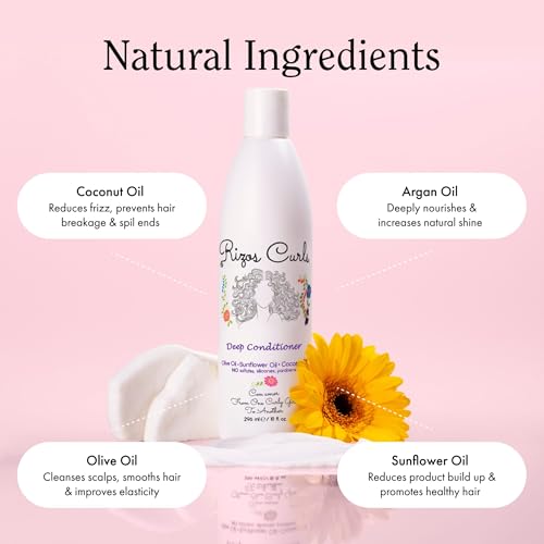Rizos Curls Travel Deep Conditioner - 2.5 oz Pack of 2, Moisturizes & Strengthens Hair
