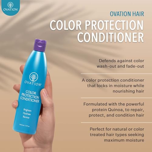 Ovation Hair Color Protection Conditioner 12 oz - Nourishes & Brightens Color-Treated Hair