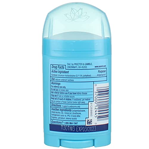 Secret Anti-Perspirant Deodorant Solid Shower Fresh 7-Pack, 1.70 oz Each