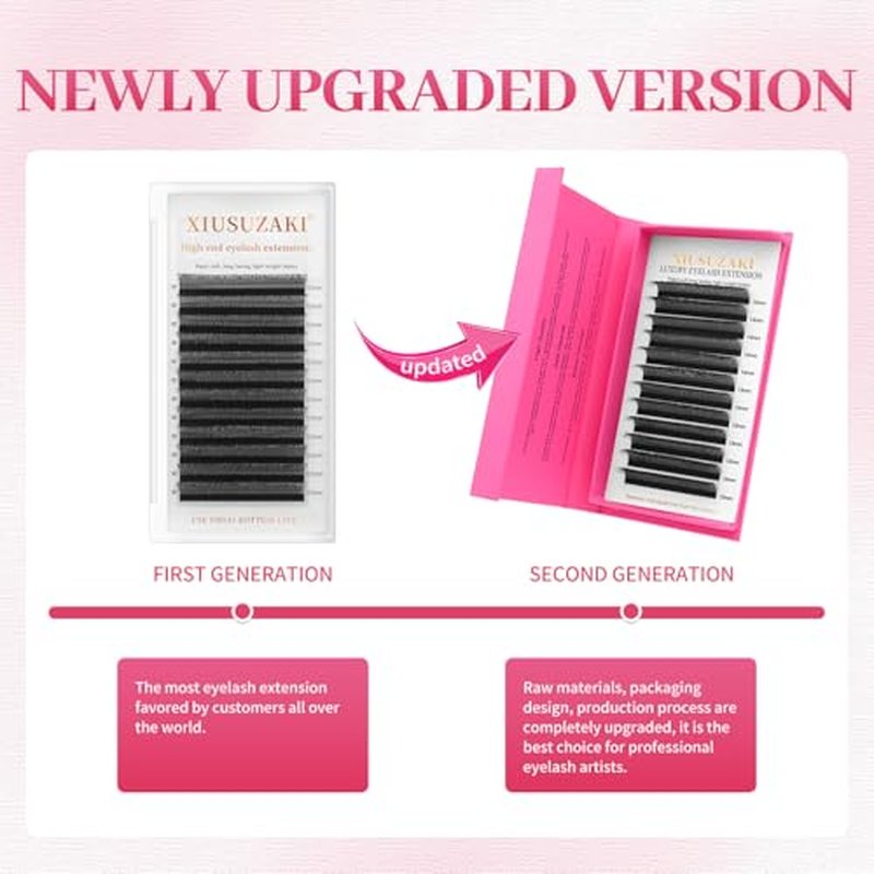 5D U Shaped Eyelash Extensions, Volume Crisscross Lashes Handwoven Wispy Clusters for Professional Lash Artists(5D-U-Single Tip-0.07 C-8-15mmMIX)