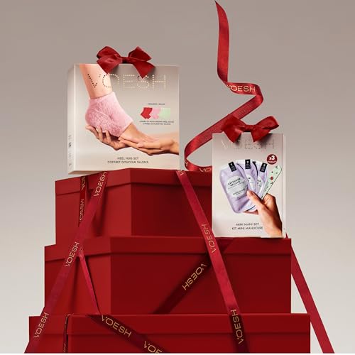 VOESH Mini Mani Gift Set 3-Step Hand Treatment with Exfoliants, Masks & Butters