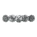 DANFORTH Flowers Hair Barrette Handcrafted Pewter Hair Accessory for Women - 3.5 inch Made in USA