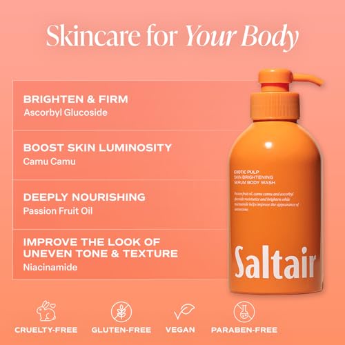 Saltair Exotic Pulp Body Mist & Body Wash Set ? 2 Pack Mist + 2 Pack Body Wash | Long-Lasting Fragrance & Moisturizing Cleanser for Women | Vegan & Cruelty-Free