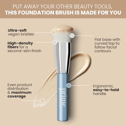 Color Changing Foundation & Precision Makeup Brush Set for Mature Skin