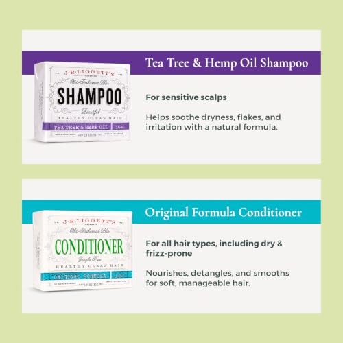Plastic-Free Shampoo & Conditioner Bar Set - All-Natural Hair Care 3-Pack