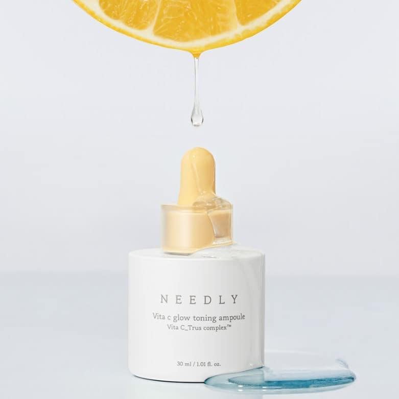NEEDLY Vita C Glow Toning Ampoule - Brightening & Hydrating Skin Serum