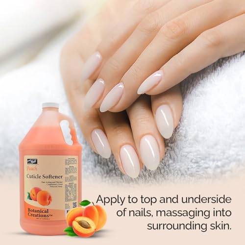 PRO NAIL Cuticle Remover - 128 Oz, Softens & Nourishes Nails, Infused with Panthenol, Collagen, Vitamins & Oils