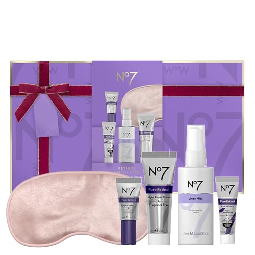 Retinol Skin Care Set with Night Cream Eye Cream & Mask - Anti-Aging