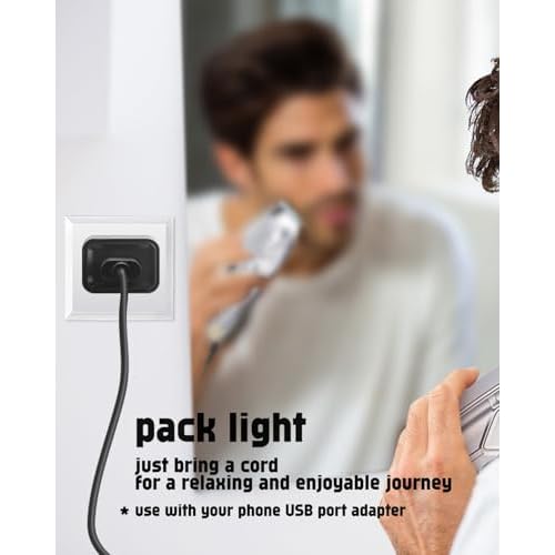 uijino SURKER Hair Clipper Men Charger Cord, SURKER Charger for SURKER Mens Hair Clippers K7S K7S-Silver K7S-Golden, 3.3ft Power Cord