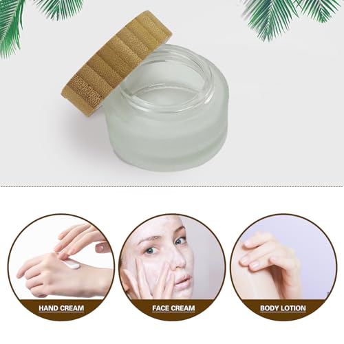 Bamboo & Glass 8 Pack Face Mask Mixing Bowl Set with Tools & Refillable Containers