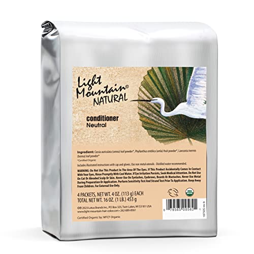 Neutral Henna Hair Dye & Conditioner - 100% Natural Botanical Shine 16 Oz