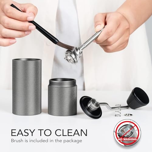 TIMEMORE C2 Gray Manual Coffee Grinder 25g Capacity with Stainless Steel Burrs