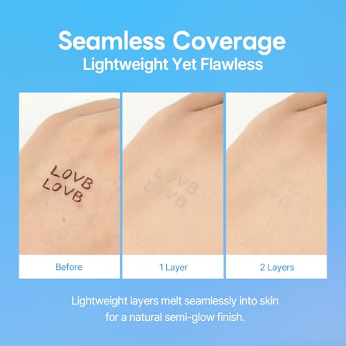 LOVB Natural Cover Glow Cushion Foundation 23N Natural Beige - 0.42 Oz