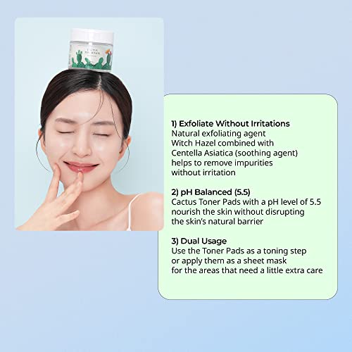 Cactus Toner Pad with Cactus Soothing Gel 3.7 fl.oz. Bundle