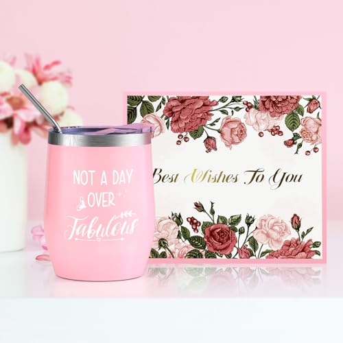 Spa Gift Basket with Bath Essentials- Pink Rose Relaxation Kit Set, Birthday Spa Items Box for Women, Wife, Mom, Sister, Mom, Her, Friends