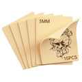 15pcs Tattoo Practice Skin Sheets 3mm Thick Fake Skin for Beginners & Pros