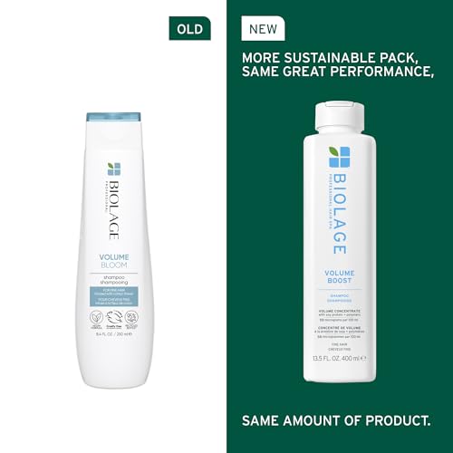 Biolage Volume Boost Shampoo & Conditioner Set - Lightweight Volume & Shine, Gently Cleanses and Plumps Hair, For Fine Hair, Paraben & Silicone-Free