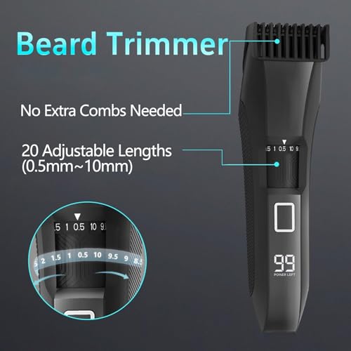 Men's 4-in-1 Beard Body Trimmer Groomer Kit Waterproof Black456