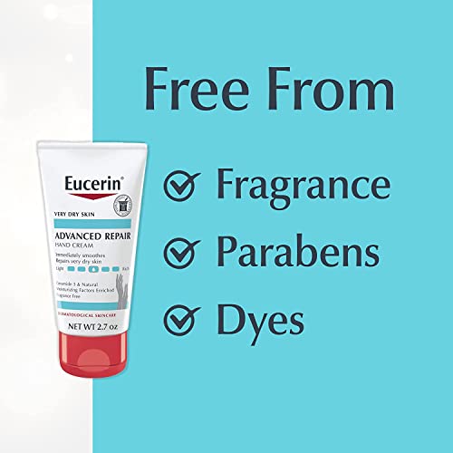 Eucerin Advanced Repair Hand Creme 2.7 oz ( Pack of 4)