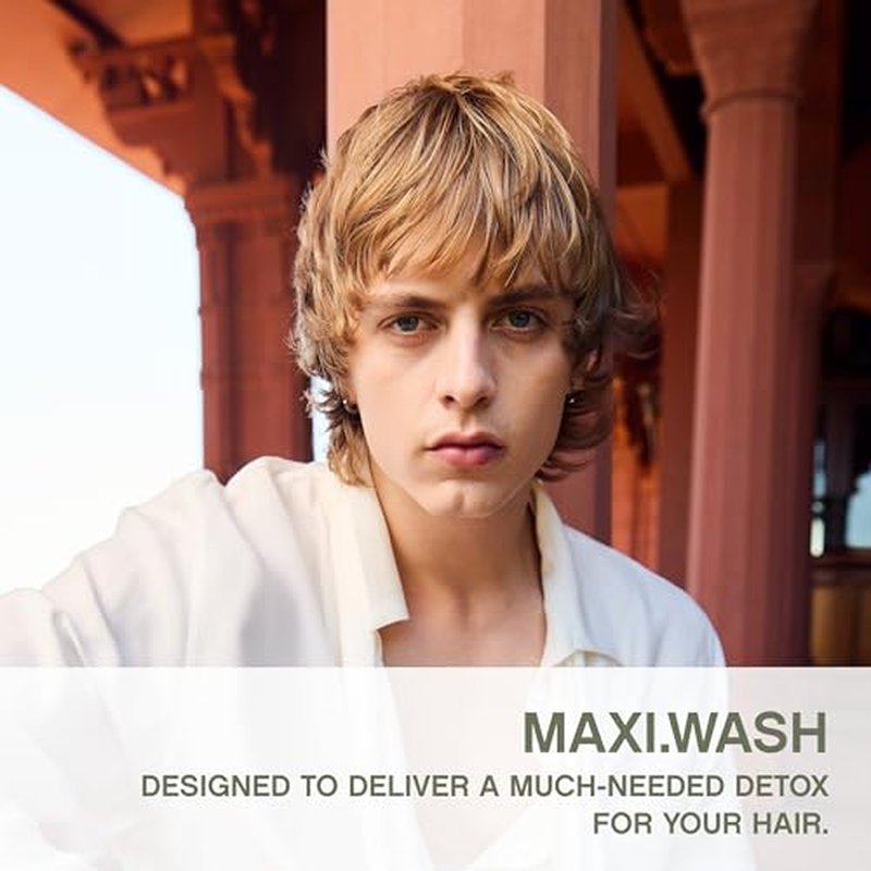 KEVIN.MURPHY MAXI.WASH - Detox Shampoo - Removes Build-Up & Minerals - Colour Safe - Scalp Shampoo - Sulphate Free & Paraben Free - 250 mL / 8.4 fl oz