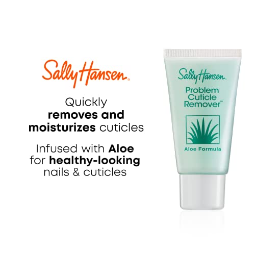 Sally Hansen Nail Treatment Problem Cuticle Remover¢â | Eliminates Thick & Overgrown Cuticles | pH-Balanced Formula Infused with Aloe Vera-| Gently Soothes & Conditions Cuticles,(Pack of 2)