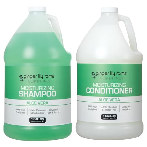 Moisturizing Shampoo & Conditioner Set with Aloe Vera for All Hair Types