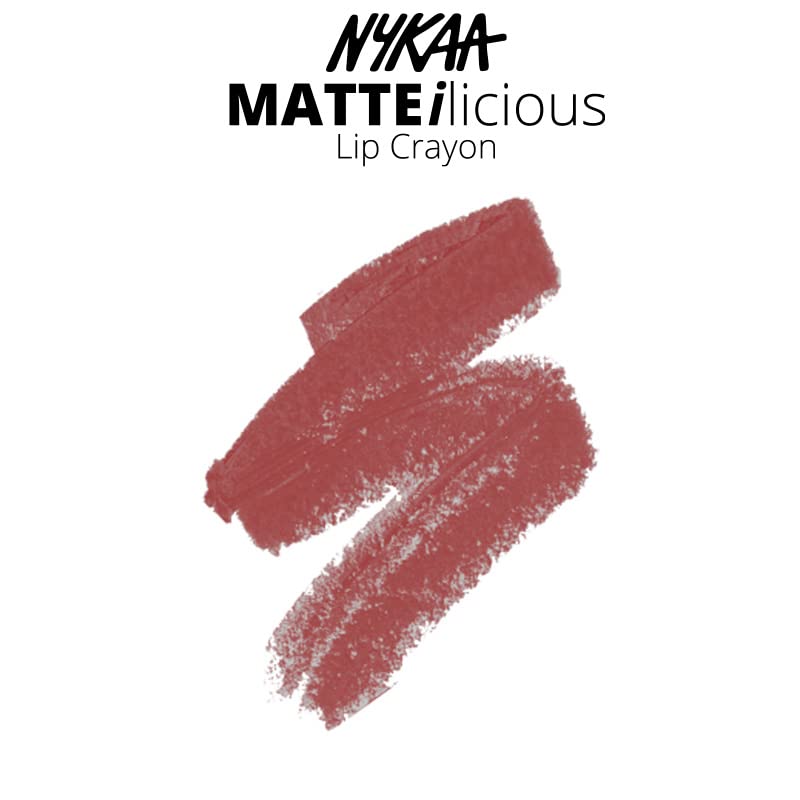 Matte Lip Crayon - High-Pigment Nourishing Lipstick with Long-Lasting Matte Finish - Jade Rose, 0.09 oz