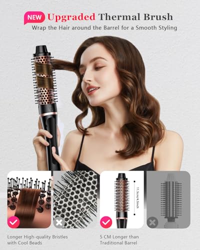 YGOVVK 5-in-1 Curling Iron Set with Interchangeable Ceramic Barrels Travel Hair Styler