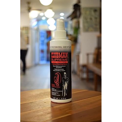 Clubman Supreme Non-Aerosol Styling & Grooming Spray 8 oz (Pack of 4)