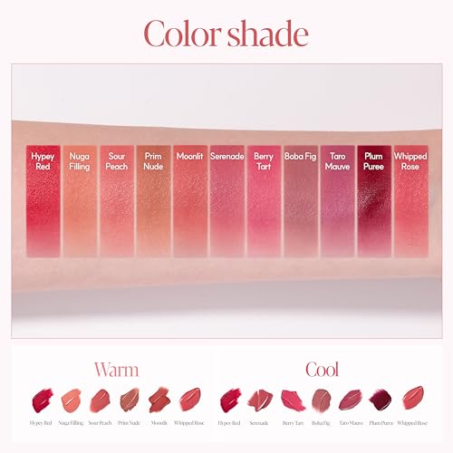 Espoir Couture Lip Tint #7 Berry Tart - Smudge-Proof Matte Lip Stain with Soft Creamy Texture