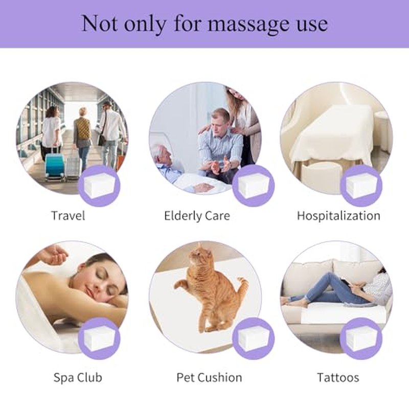 100PCS Disposable Bed Sheets 31.5" x 71", Non-Woven Fabric Massage Table and Spa Bed Covers, Breathable and Durable for Ultimate Hygiene and Comfort in Massage, Tattoo, and Spa Treatments (White)