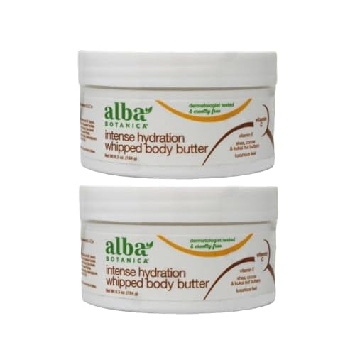 Alba Botanica Kukui Nut Body Cream, 6.5-Ounce Bottle (Pack of 2)